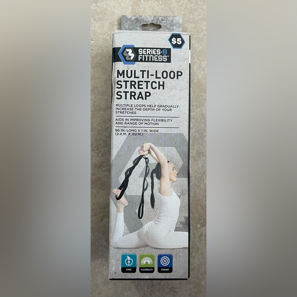NIB Multi-Loop Black Stretch Strap for Improving Flexibility
